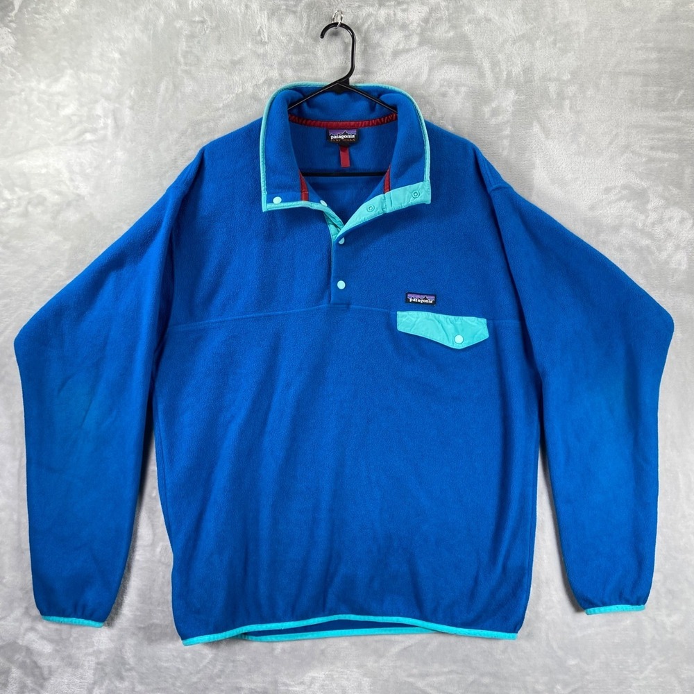 Patagonia Synchilla Sweater Men XL Lightweight 1/4 Snap-T Fleece Pullover 25580